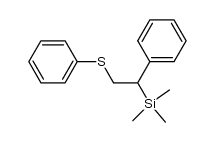 1-phenylthio-2-phenyl-2-trimethylsilylethane结构式