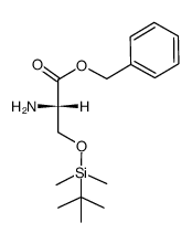 (S)-benzyl 2-amino-3-((tert-butyldimethylsilyl)oxy)propanoate Structure