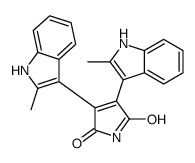 3,4-bis(2-methyl-1H-indol-3-yl)pyrrole-2,5-dione结构式