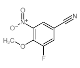 3-Fluoro-4-methoxy-5-nitrobenzonitrile Structure