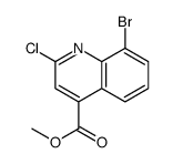 methyl 8-bromo-2-chloroquinoline-4-carboxylate structure