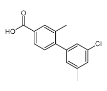 4-(3-chloro-5-methylphenyl)-3-methylbenzoic acid结构式