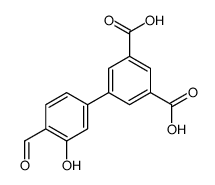 5-(4-formyl-3-hydroxyphenyl)benzene-1,3-dicarboxylic acid Structure