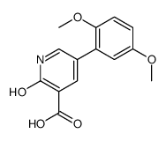 5-(2,5-dimethoxyphenyl)-2-oxo-1H-pyridine-3-carboxylic acid结构式