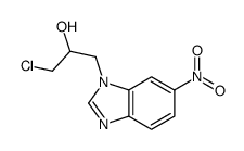 1-chloro-3-(6-nitrobenzimidazol-1-yl)propan-2-ol Structure
