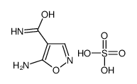 5-氨基异噁唑-4-甲酰胺氢硫酸盐结构式