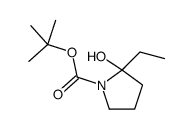 N-tert-Butyloxycarbonyl-2-ethyl-pyrrolidine结构式