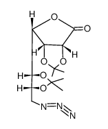 7-azido-7-deoxy-2,3:5,6-di-O-isopropylidene-D-glycero-D-gulo-heptono-1,4-lactone结构式