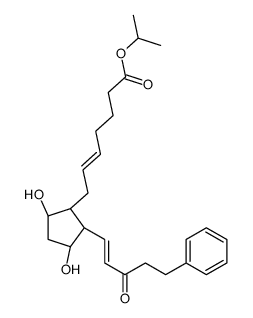 15-keto-17-phenyl-18,19,20-trinorprostaglandin F2 alpha-1-isopropyl ester结构式