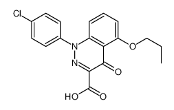 1-(4-chlorophenyl)-4-oxo-5-propoxycinnoline-3-carboxylic acid Structure