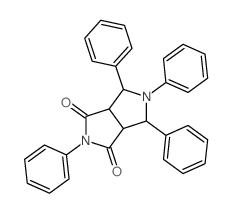 2,4,5,6-Tetraphenyltetrahydropyrrolo[3,4-c]pyrrole-1,3(2H,3aH)-dione结构式