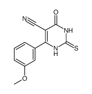 5-cyano-6-(3-methoxyphenyl)-2-thiouracil结构式