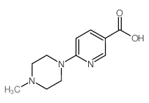 6-(4-甲基哌嗪基)-3-吡啶甲酸结构式