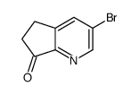 3-bromo-5h-cyclopenta[b]pyridin-7(6h)-one结构式