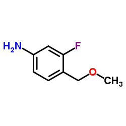 3-氟-4-甲氧甲基苯胺结构式