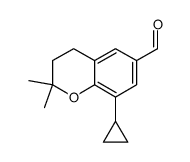 8-cyclopropyl-2,2-dimethyl-3,4-dihydro-2H-chromene-6-carbaldehyde Structure