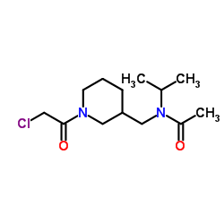 N-{[1-(Chloroacetyl)-3-piperidinyl]methyl}-N-isopropylacetamide Structure