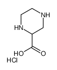 2-Piperazinecarboxylic acid hydrochloride (1:1)结构式