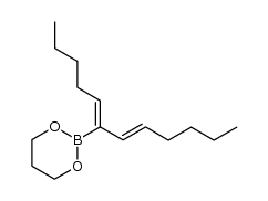 2-((5E,7E)-dodeca-5,7-dien-6-yl)-1,3,2-dioxaborinane结构式