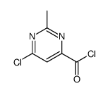 4-Pyrimidinecarbonylchloride,6-chloro-2-methyl-(9CI) structure