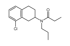 8-chloro-2-(N-n-propyl-N-propionyl-amino)-1,2,3,4-tetrahydronaphthalene结构式