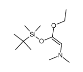 [(Z)-2-(tert-Butyl-dimethyl-silanyloxy)-2-ethoxy-vinyl]-dimethyl-amine Structure