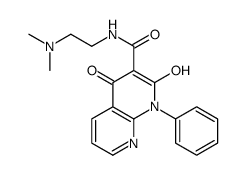 1,8-Naphthyridine-3-carboxamide, 1,2-dihydro-N-(2-(dimethylamino)ethyl )-4-hydroxy-2-oxo-1-phenyl- structure