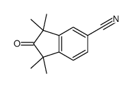 1,1,3,3-tetramethyl-2-oxoindene-5-carbonitrile结构式