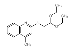 2-(2,2-diethoxyethylsulfanyl)-4-methyl-quinoline Structure