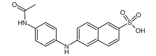 2-(4'-acetamidoanilino)naphthalene-6-sulfonic acid结构式