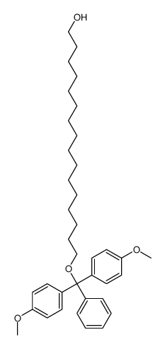 16-[bis(4-methoxyphenyl)-phenylmethoxy]hexadecan-1-ol结构式