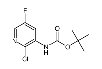 tert-butyl (2-chloro-5-fluoropyridin-3-yl)carbamate Structure
