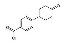 4-(4-oxocyclohexyl)benzoyl chloride结构式