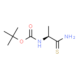 Carbamic acid, [(1S)-2-amino-1-methyl-2-thioxoethyl]-, 1,1-dimethylethyl ester结构式