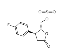 ((2R,3S)-3-(4-fluorophenyl)-5-oxotetrahydrofuran-2-yl)methyl methanesulfonate Structure