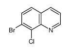 7-bromo-8-chloroquinoline Structure