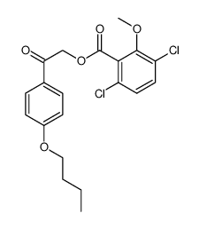 dicamba p-n-butoxyphenacylmethyl ester Structure
