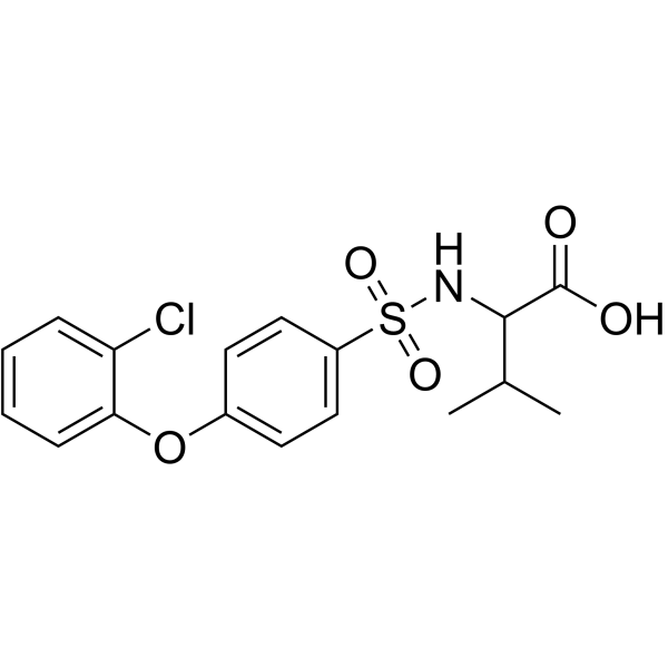 ((4-(2-Chlorophenoxy)phenyl)sulfonyl)valine picture