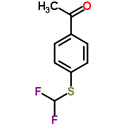 1-{4-[(Difluoromethyl)sulfanyl]phenyl}ethanone Structure