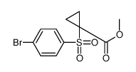 methyl 1-(4-bromophenyl)sulfonylcyclopropane-1-carboxylate Structure