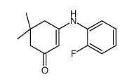 3-(2-fluoroanilino)-5,5-dimethylcyclohex-2-en-1-one Structure