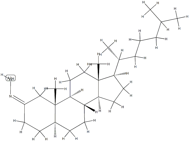 5α-Cholestan-2-one oxime structure