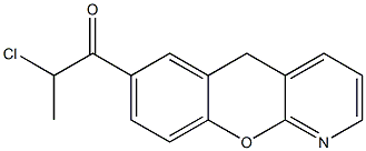7-(2-氯丙酰基)-5H-1苯并吡喃2,3-B吡啶结构式