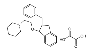 1-[2-[[(1S,2R)-2-benzyl-2,3-dihydro-1H-inden-1-yl]oxy]ethyl]piperidine,oxalic acid Structure