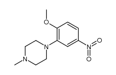 1-(2-methoxy-5-nitrophenyl)-4-methylpiperazine Structure