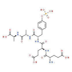 glutamyl-glutamyl-phosphotyrosyl-alanyl-alanine结构式