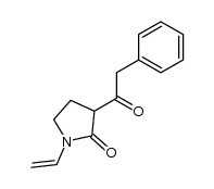 3-phenylacetyl-1-vinyl-pyrrolidin-2-one结构式