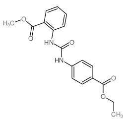 Benzoic acid,2-[[[[4-(ethoxycarbonyl)phenyl]amino]carbonyl]amino]-, methyl ester结构式