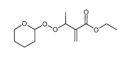 ethyl 2-(1-(2-tetrahydropyranylperoxy)ethyl)propenoate Structure