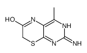 2-amino-4-methyl-5H-pyrimido[4,5-b][1,4]thiazin-6-one结构式